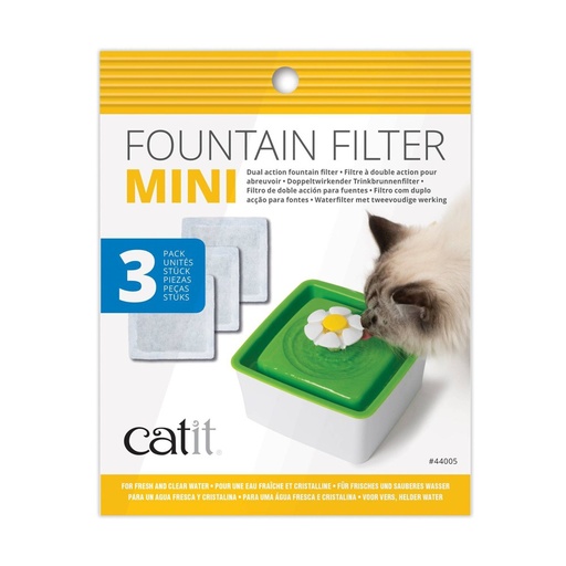 Filtro Fuente Agua Flor 1.5 Litros Catit 3 unidades